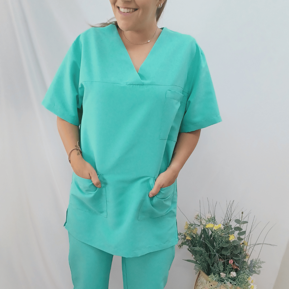 Túnica Angel Verde Água Anti-Bacteriano