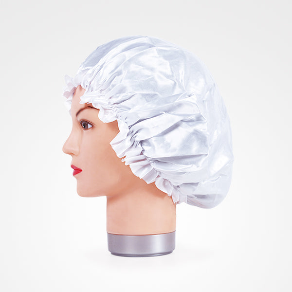 Gorro de Cetim Anti-Frizz Branco