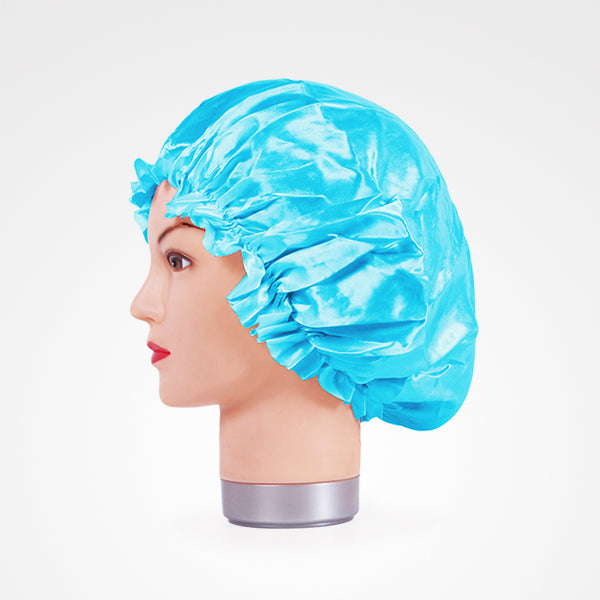 Gorro de Cetim Anti-Frizz Azul