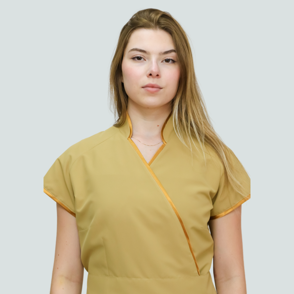 Kimono State of Mind - Tecido antibacteriano Camel
