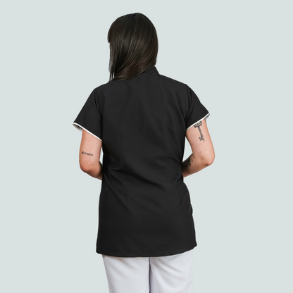 Oriental Tunic Black and White - Anti-Stain Fabric