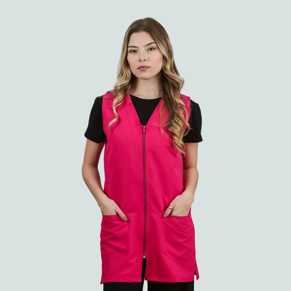 Chaleco Neutro Rosa Antibacteriano