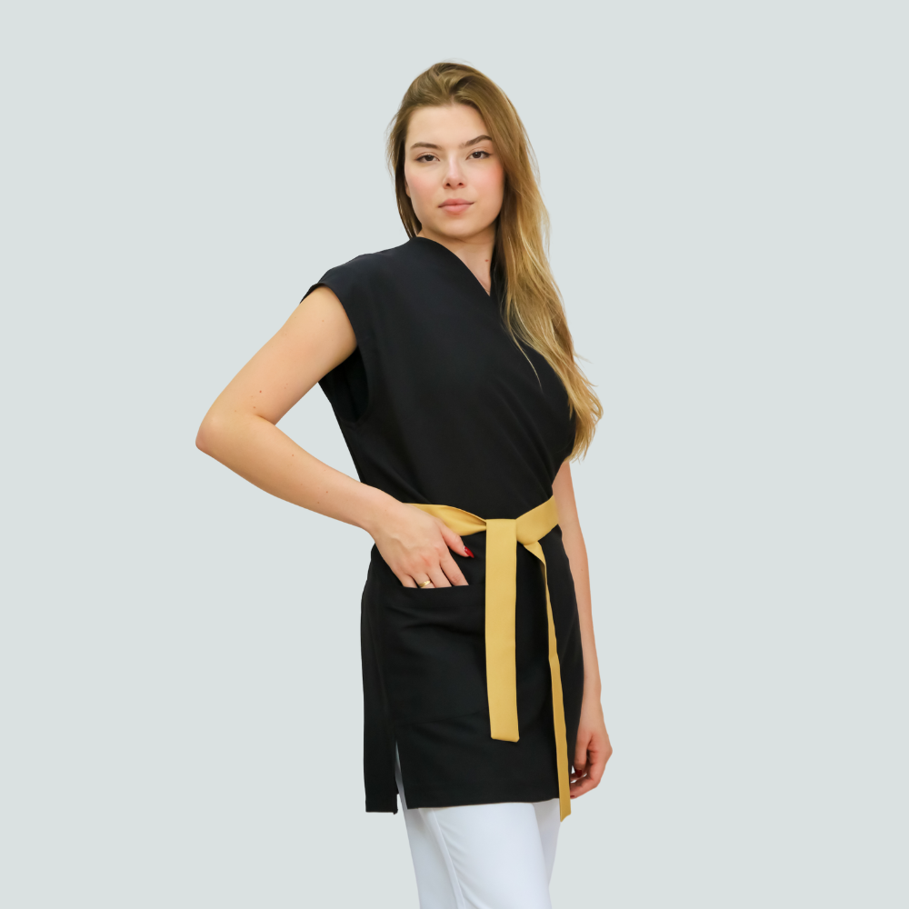 Kimono Essence Preto e Dourado