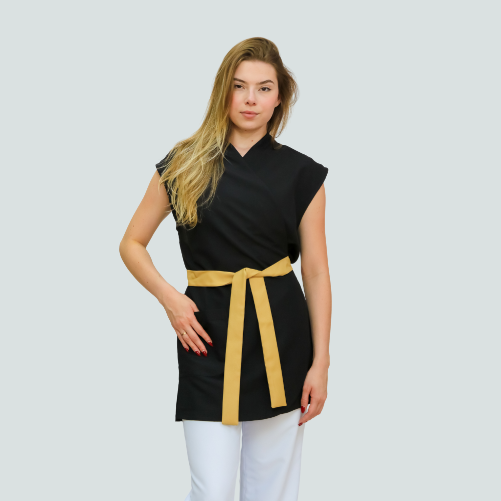 Kimono Essence Preto e Dourado