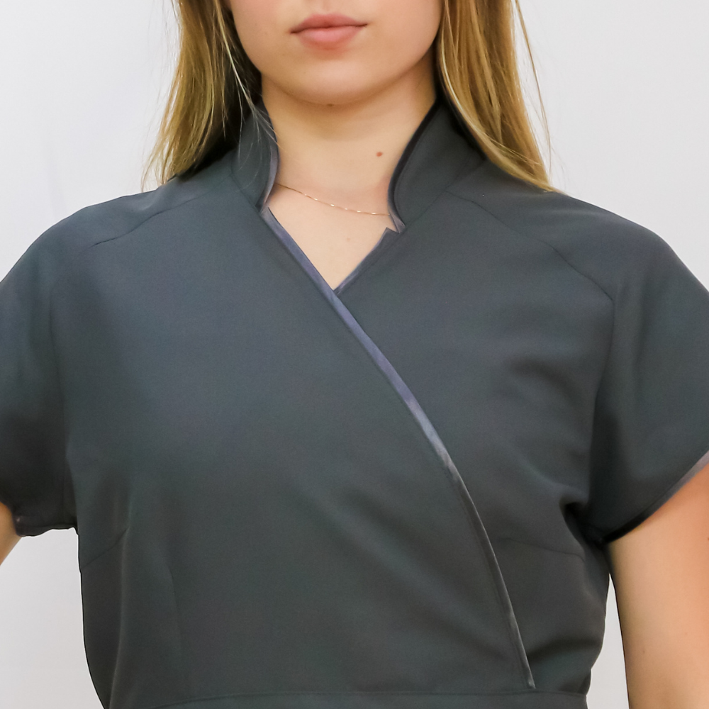 Kimono State of Mind - Tecido Antibacteriano Cinza