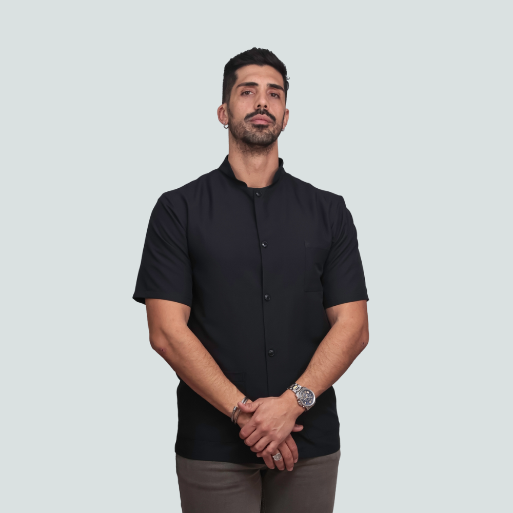 Casaco Gentlemen Preto Antibacteriano
