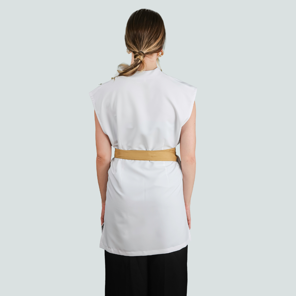 Kimono Essence Branco e Dourado