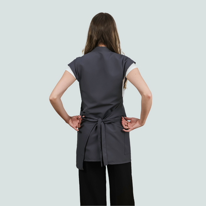 Sally Adjustable Tunic - Black - Anti-Bacterial Fabric