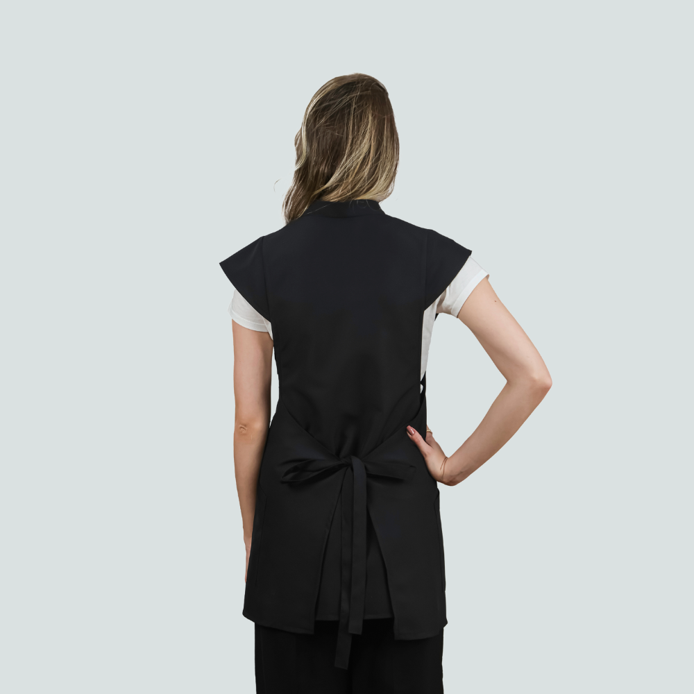 Sally Adjustable Tunic - Black - Anti-Bacterial Fabric