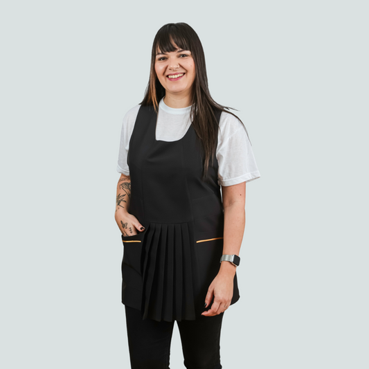 Mona Adjustable Tunic - Black and White - Anti-Bacterial Fabric