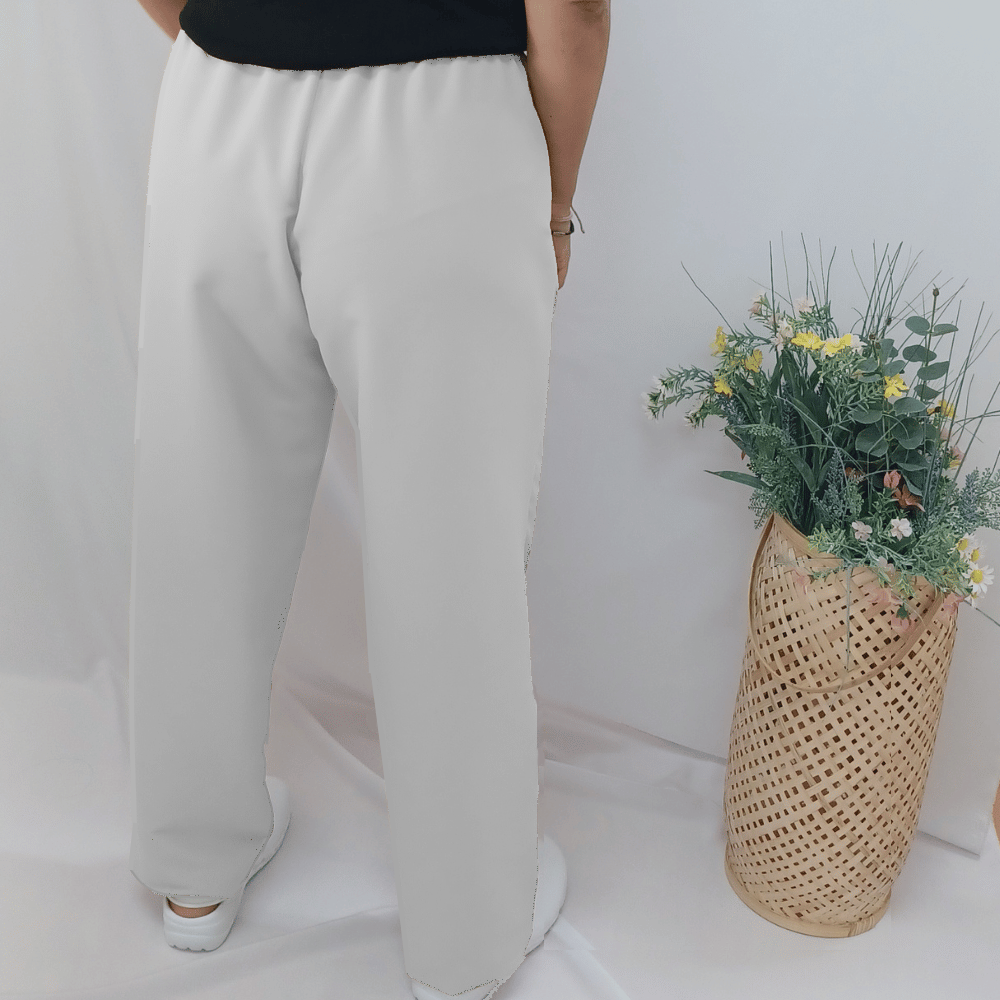 Pantalón blanco antibacteriano unisex