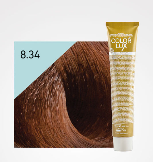 Color Lux 8.34 Loiro Claro Dourado Cobre