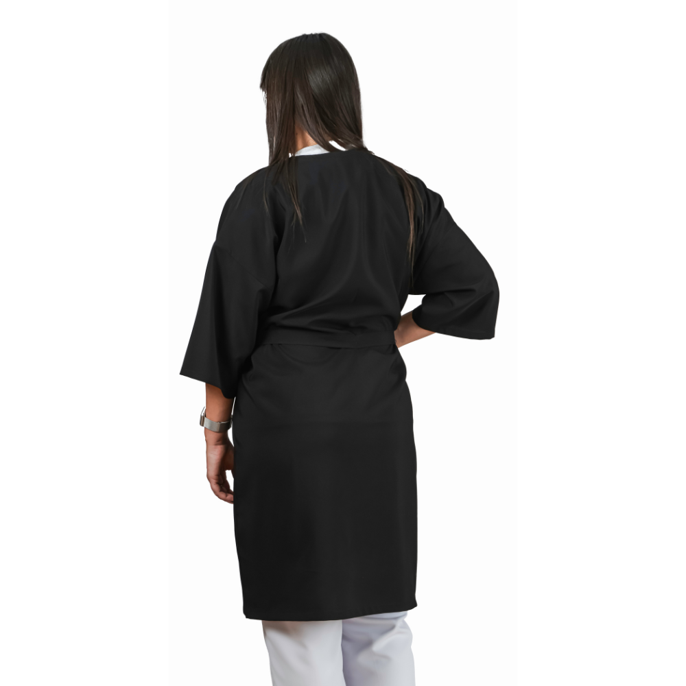 Black Anti-Stain Silk Client Gown - Tam. Single