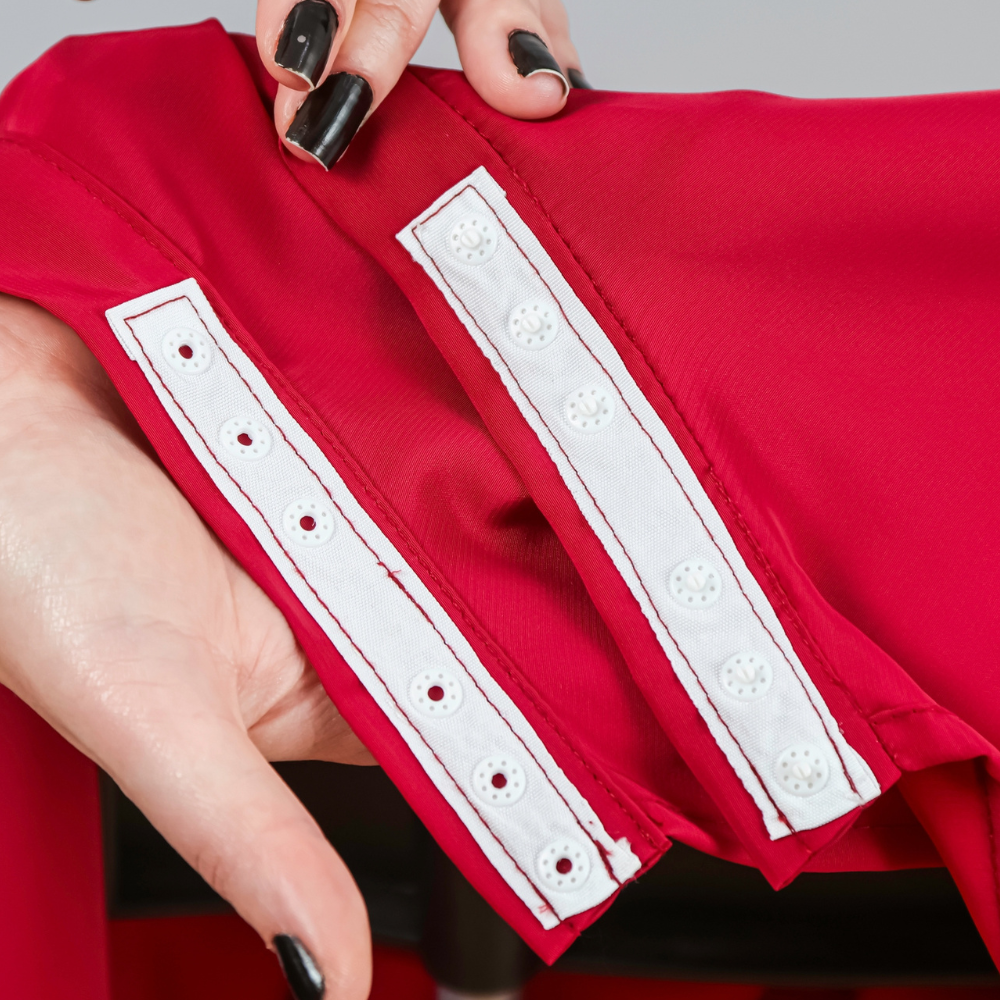 Anti-Stain Bordeaux Silk Hairstyling 1.50M x 1.50M