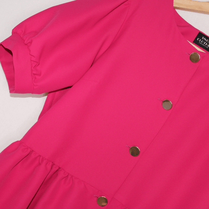 Blusa Casaco Maria Rosa Fúcsia - Tecido Anti-Bacteriano
