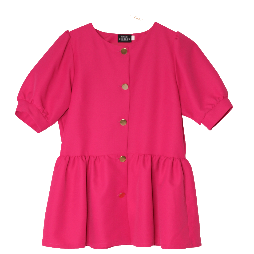 Blusa Casaco Maria Rosa Fúcsia - Tecido Anti-Bacteriano