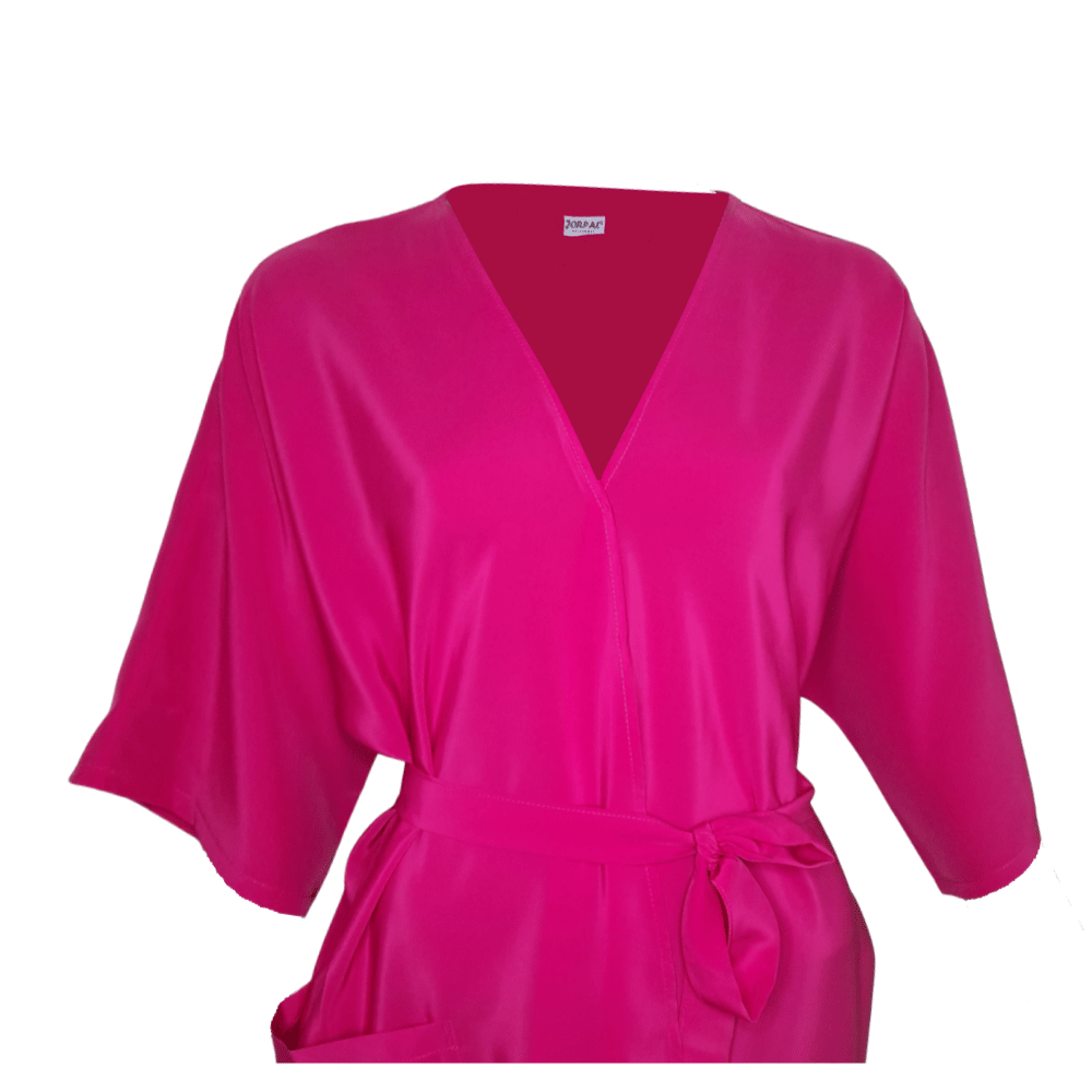 Bata de Cliente Seda Anti-Manchas Rosa - Tam. Único