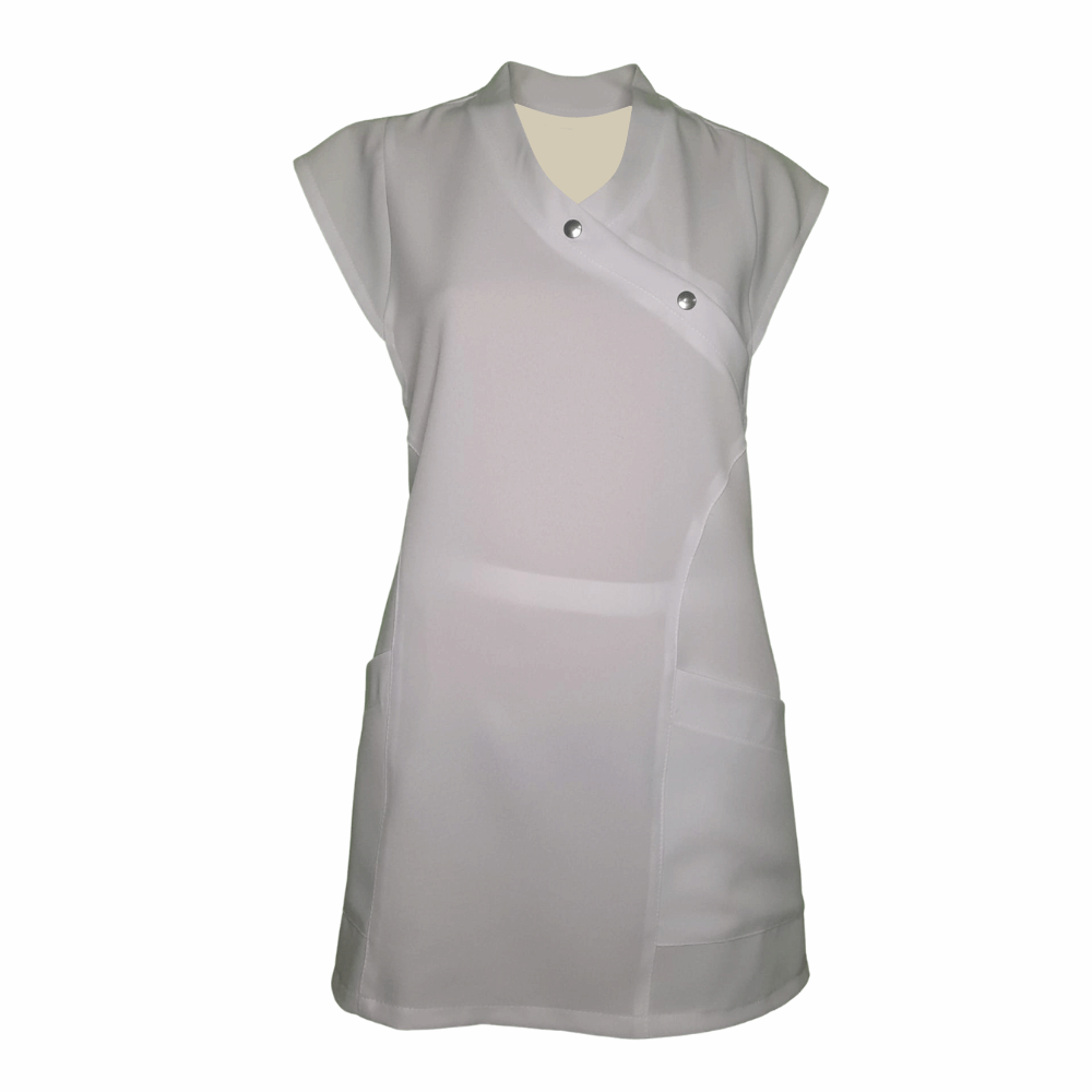 Túnica Sally Branco Anti-Bacteriana