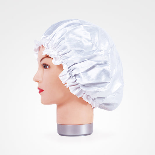Gorro de Cetim Anti-Frizz Branco