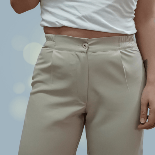 Beige Anti-Bacterial Unisex Pants