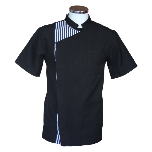 Túnica Gentlemen Preto e Riscas Antibacteriano