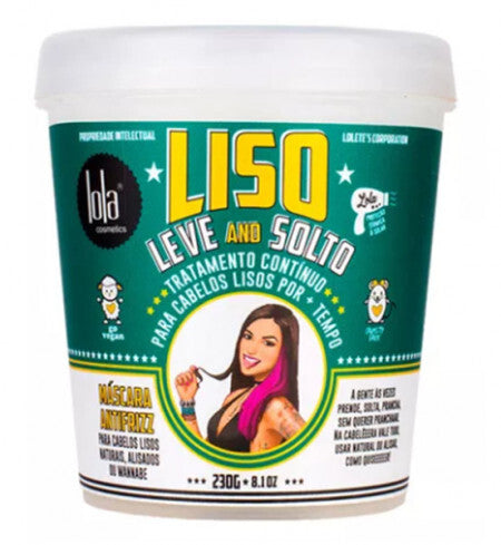 Liso Leve e Solto Máscara Anti-Frizz Lola Cosmetics - 230 gr